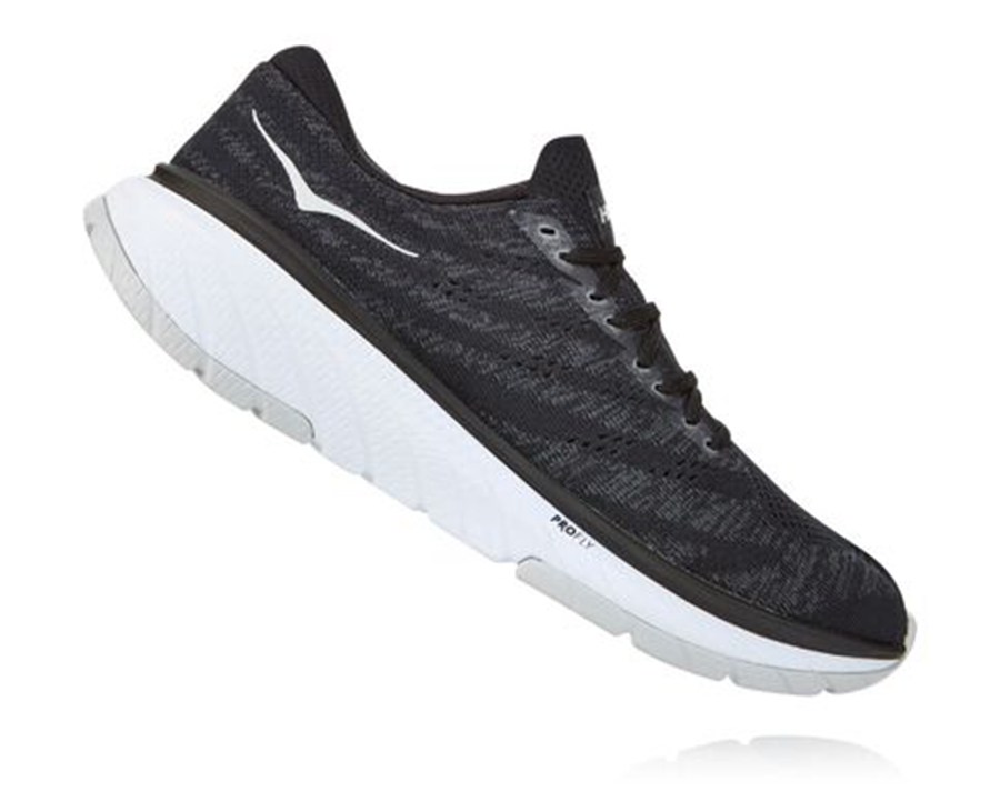 Hoka One One Hardloopschoenen Heren - Cavu 3 - Zwart/Wit - EJ4309862